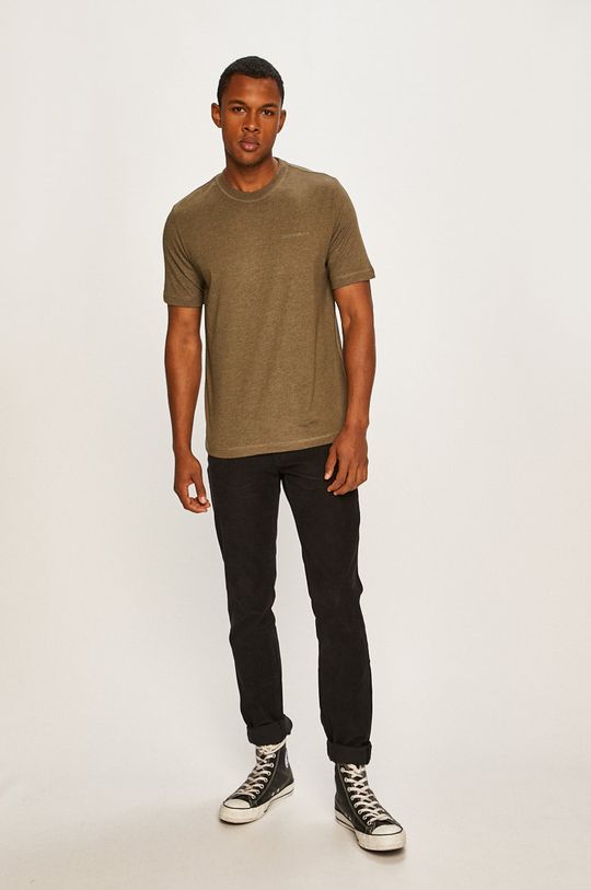Calvin Klein Jeans - Pánske tričko zelená