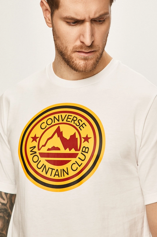 biały Converse - T-shirt