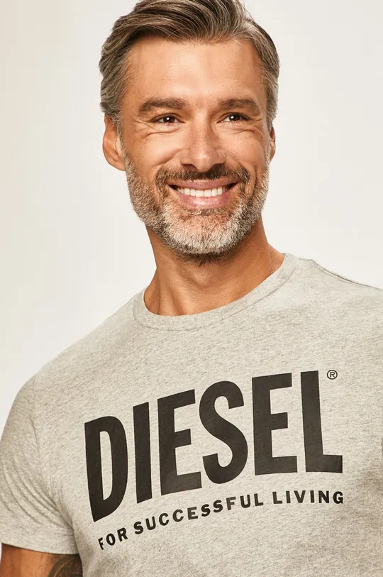 szary Diesel T-shirt Męski