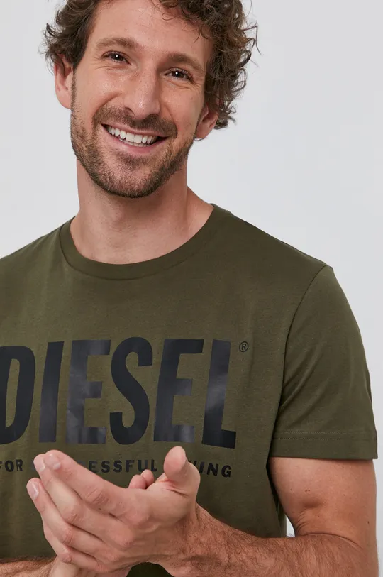zielony Diesel T-shirt