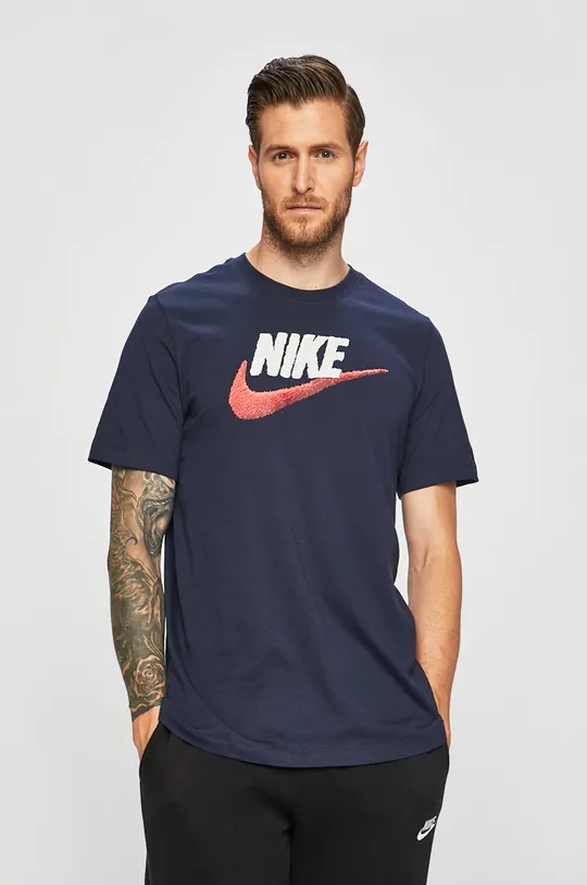 granatowy Nike Sportswear - T-shirt Męski