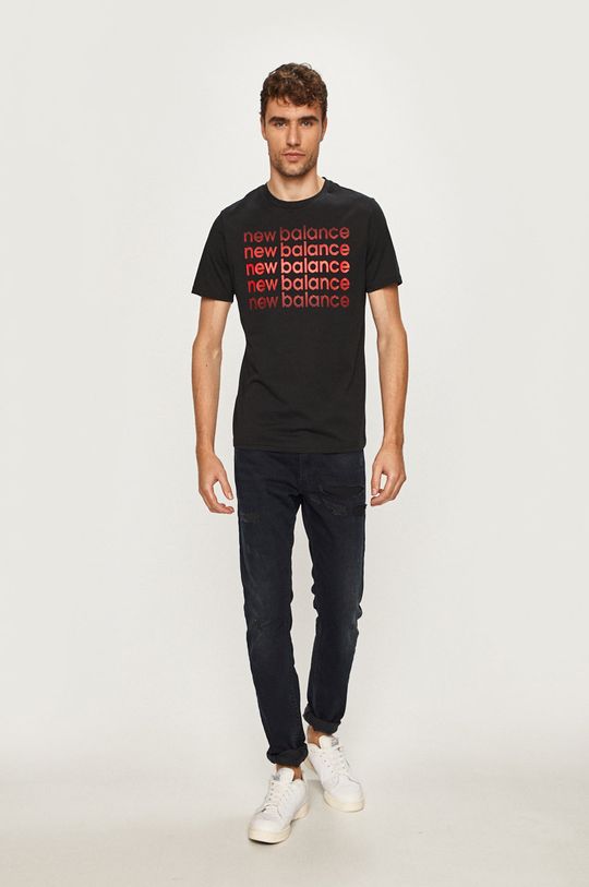 New Balance - Pánske tričko čierna