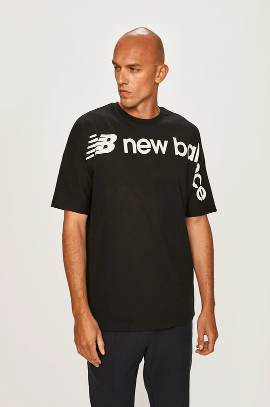 čierna New Balance - Pánske tričko MT93514BK Pánsky