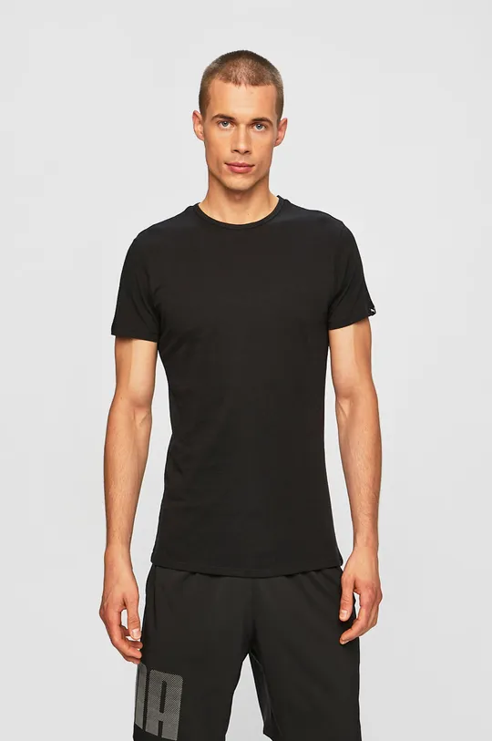 czarny Puma - T-shirt (2-pack) 907307 Męski