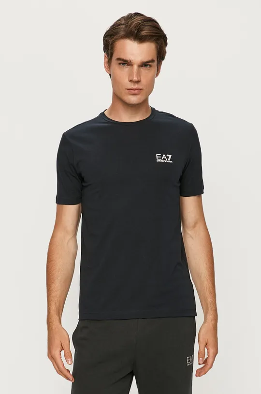mornarsko plava Majica EA7 Emporio Armani Muški