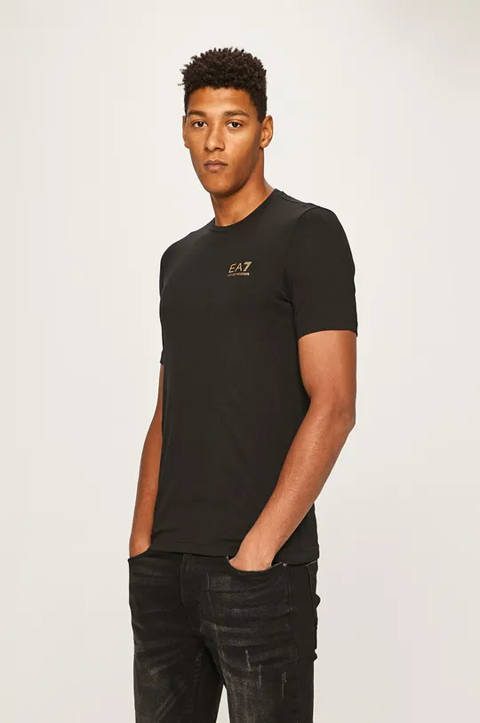 fekete EA7 Emporio Armani - T-shirt Férfi