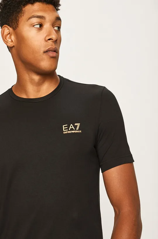 čierna EA7 Emporio Armani - Pánske tričko