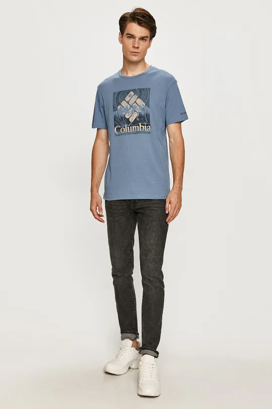 Columbia - T-shirt niebieski