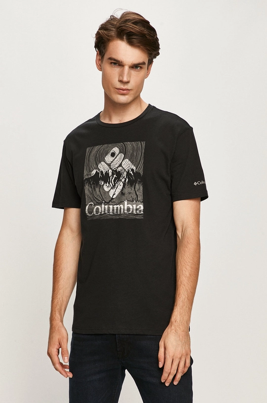 czarny Columbia - T-shirt Męski