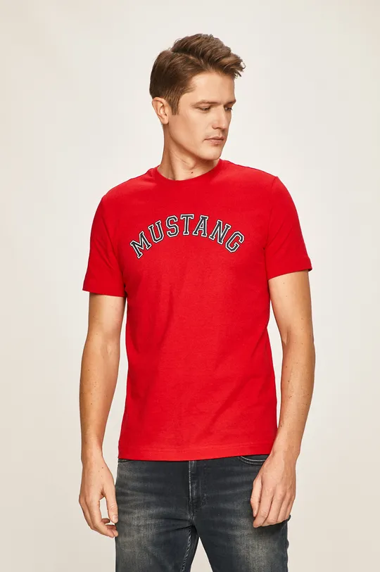 červená Mustang - Pánske tričko