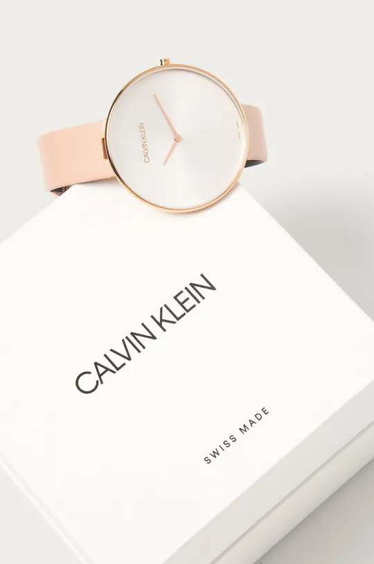 Calvin Klein - Óra K8Y236Z6  természetes bőr, acél, ásványi üveg