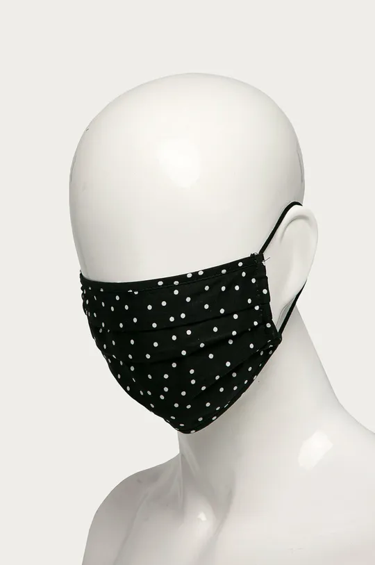 Pieces - Προστατευτική μάσκα (2-pack) μαύρο