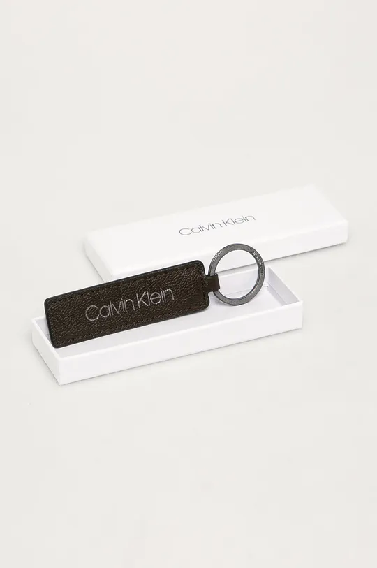 Calvin Klein - Kožená kľúčenka  100% Prírodná koža