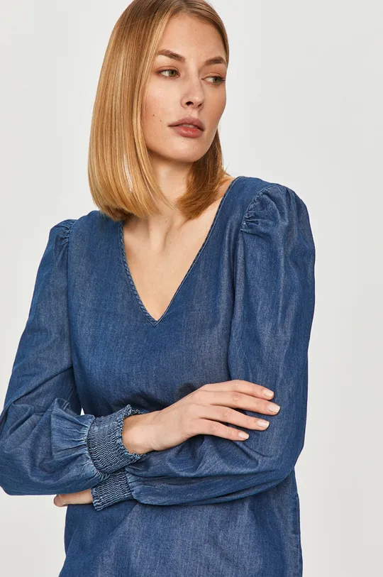 niebieski Jacqueline de Yong - Bluzka jeansowa