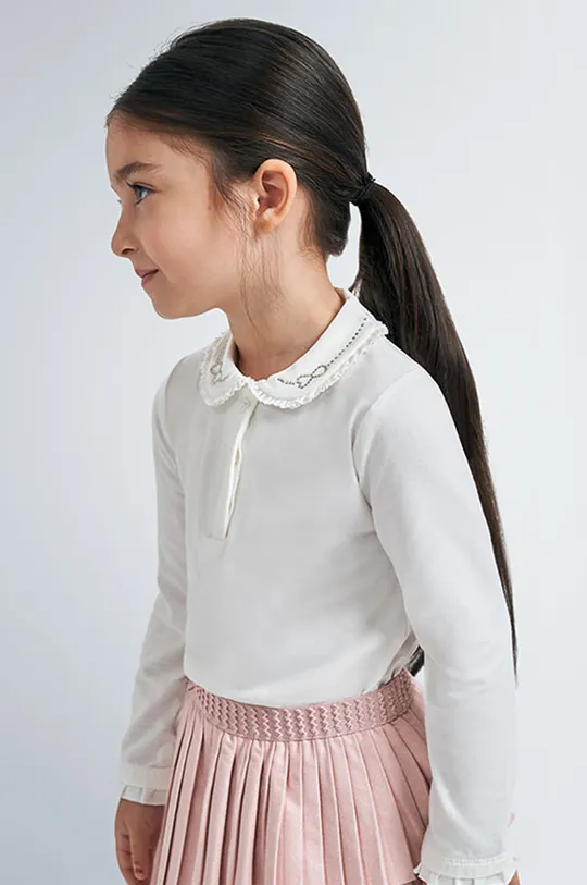 biela Mayoral - Detské tričko s dlhým rukávom 92-134 cm Dievčenský