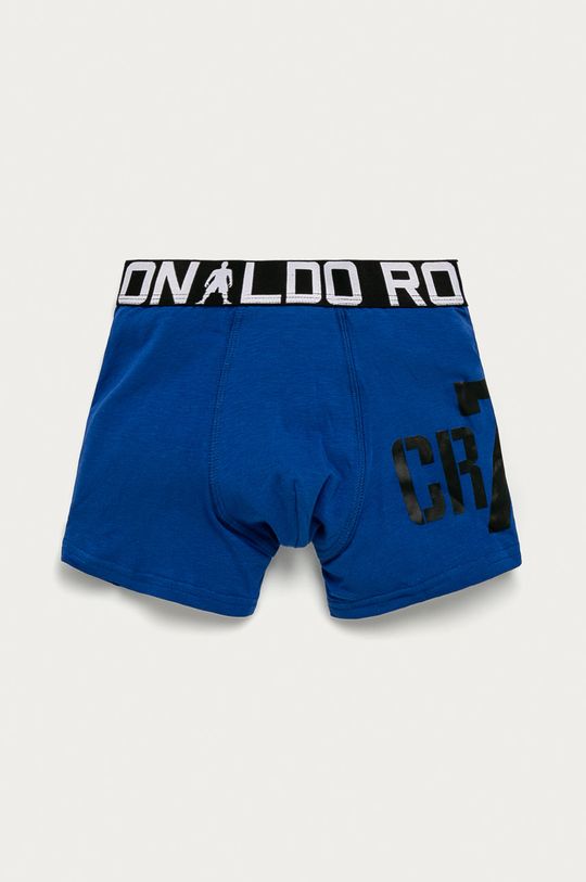 niebieski CR7 Cristiano Ronaldo - Bokserki dziecięce (2-pack) Chłopięcy