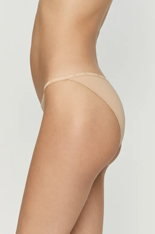 Calvin Klein Underwear - Tanga (2 db) bézs