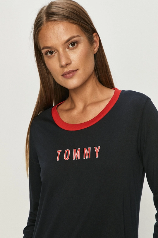 Tommy Hilfiger - Camasa de noapte UW0UW02580 bleumarin AW20