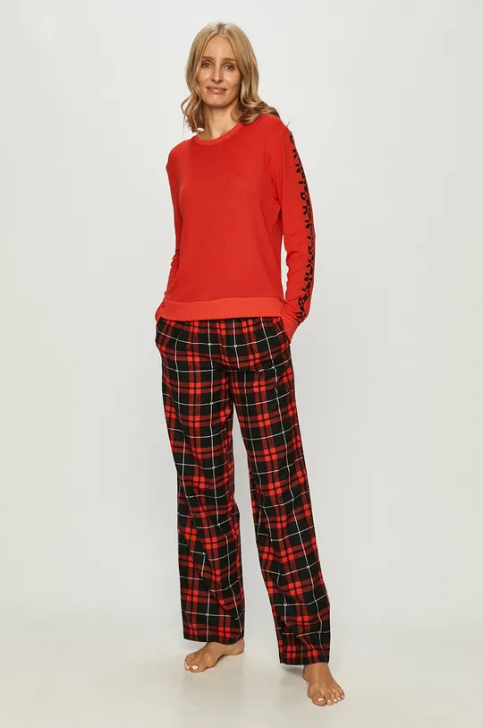 Dkny - Pyžamové nohavice červená