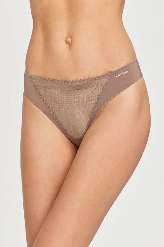 hnedá Calvin Klein Underwear - Tangá Dámsky