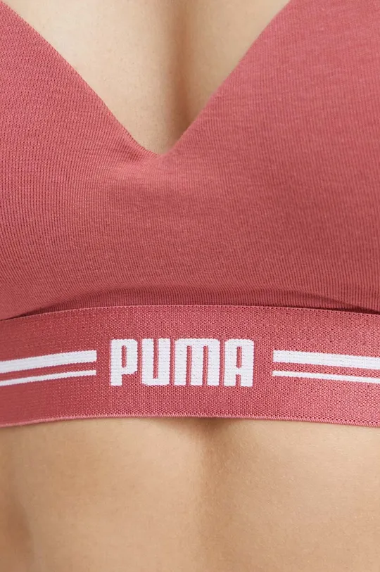 różowy Puma biustonosz sportowy