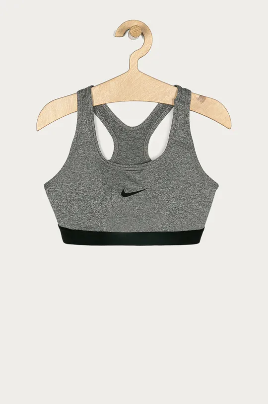 серый Nike Kids - Детский спортивный бюстгальтер 128-166 cm Для девочек