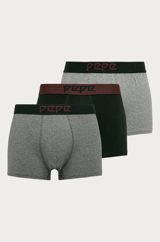 szary Pepe Jeans - Bokserki Herman (3-pack) Męski