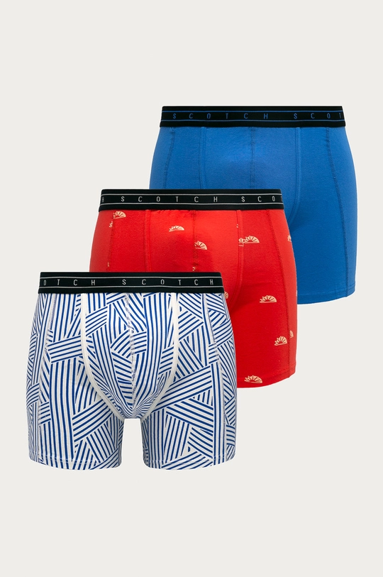 modrá Scotch & Soda - Boxerky (3-pak) Pánsky