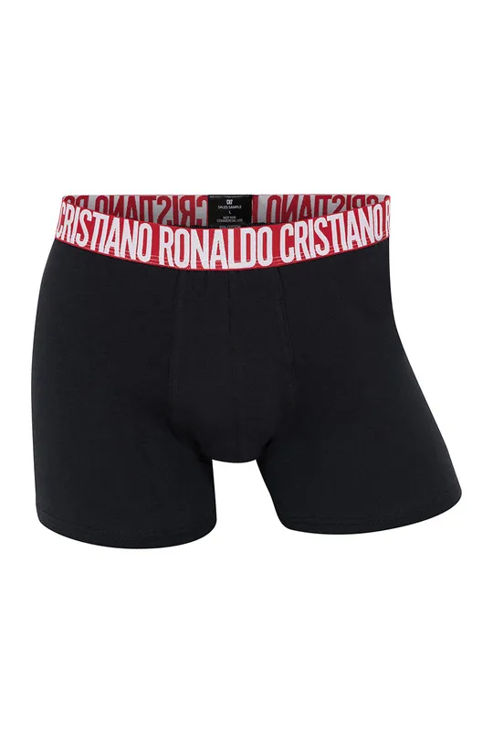 CR7 Cristiano Ronaldo - Boxerky (3-pak) čierna