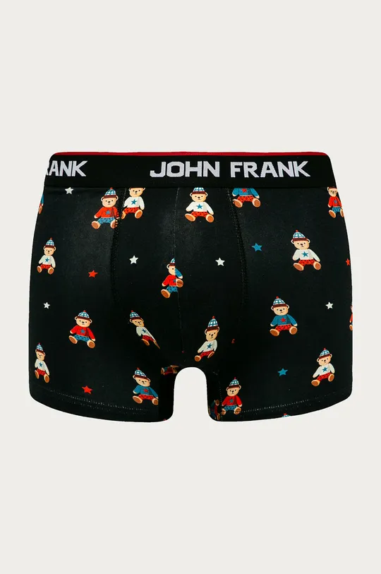 čierna John Frank - Boxerky Pánsky