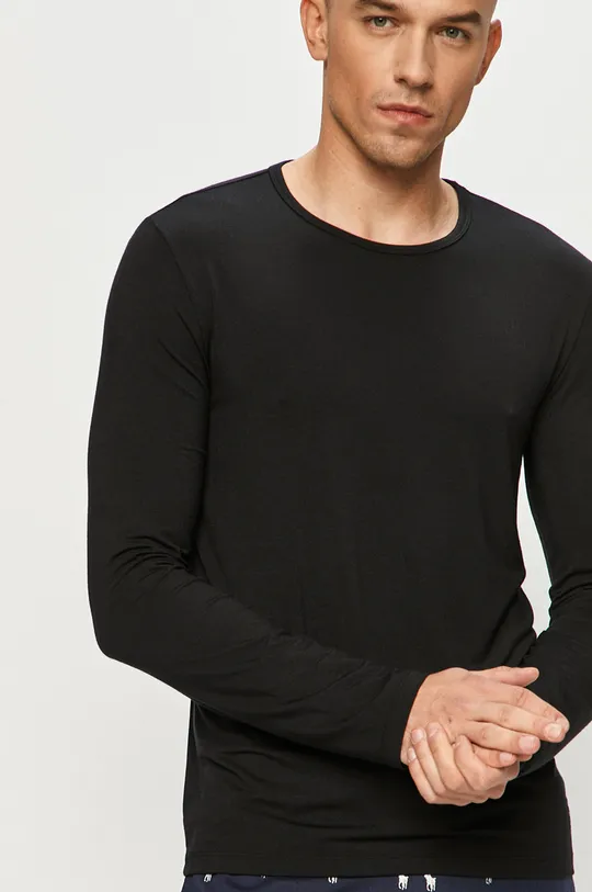 čierna Polo Ralph Lauren - Pyžamové tričko s dlhým rukávom