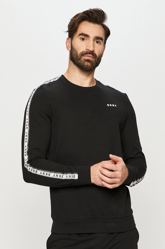 czarny Dkny - Longsleeve piżamowy N5.6751 Męski