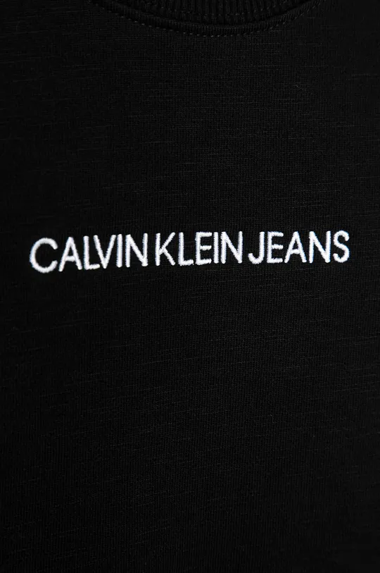 Calvin Klein Jeans - Detská mikina 128-176 cm čierna