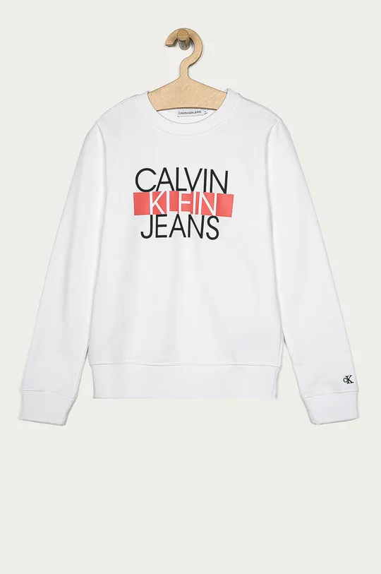 biela Calvin Klein Jeans - Detská mikina 140-176 cm Chlapčenský