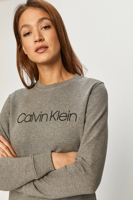 sivá Calvin Klein - Bavlnená mikina