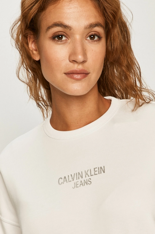 biela Calvin Klein Jeans - Mikina