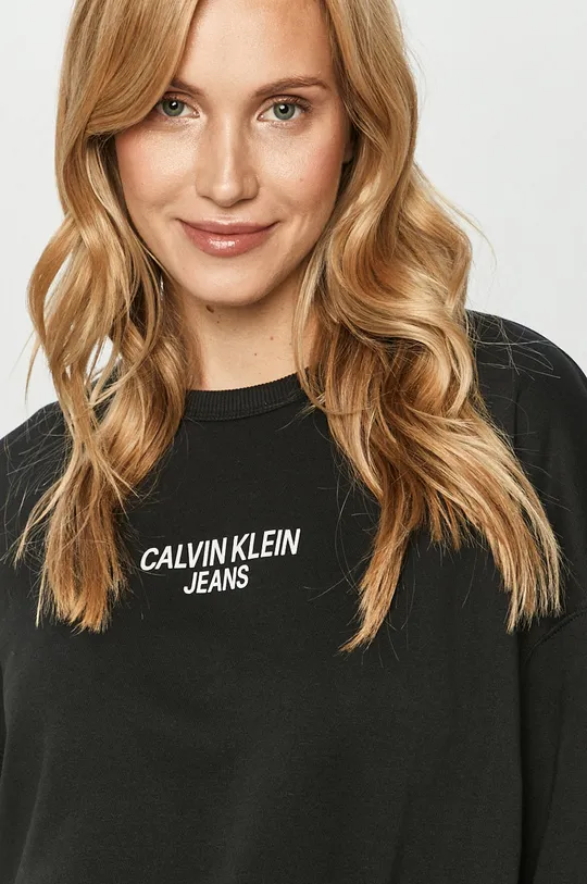 čierna Calvin Klein Jeans - Mikina