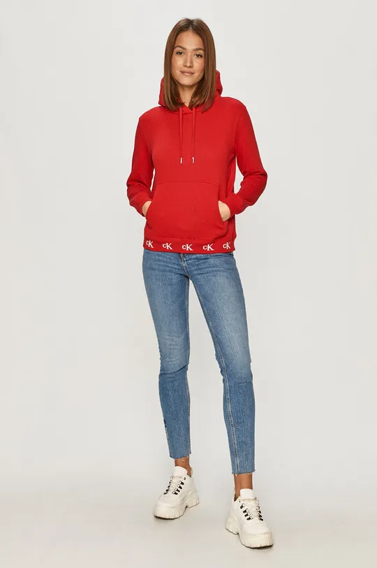 Calvin Klein Jeans - Mikina červená