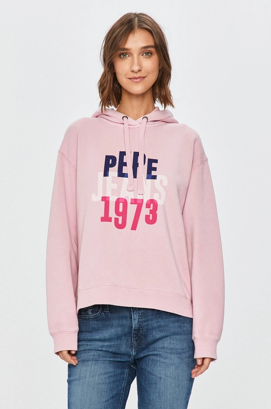 fialová Pepe Jeans - Mikina Babe Dámsky