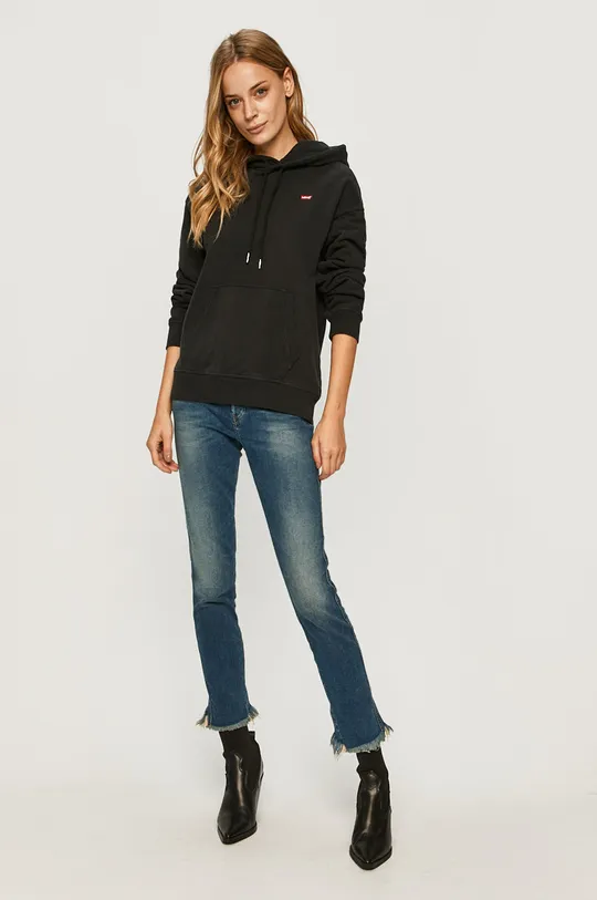 Levi's hanorac de bumbac negru