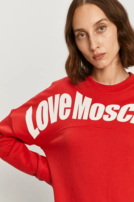 czerwony Love Moschino - Bluza