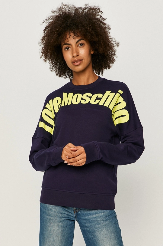 granatowy Love Moschino - Bluza