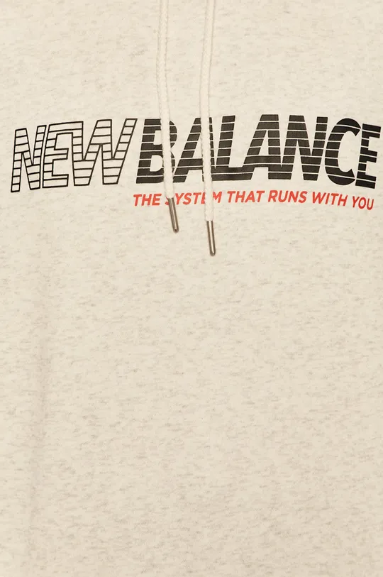 biela New Balance - Mikina WT03508SAH