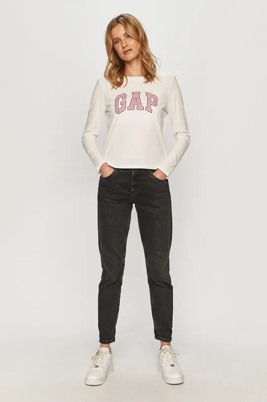 GAP - Longsleeve biały