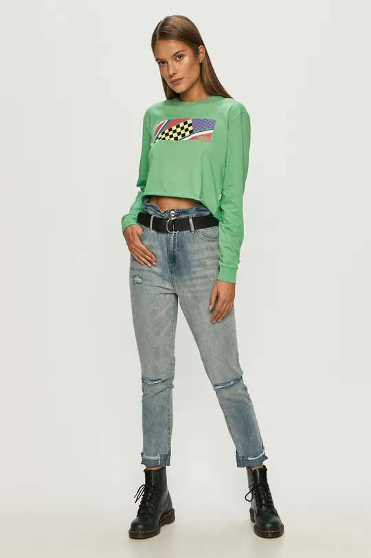 Vans - Tričko s dlhým rukávom zelená