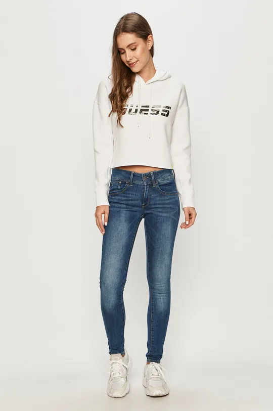 Guess Jeans - Bluza biały