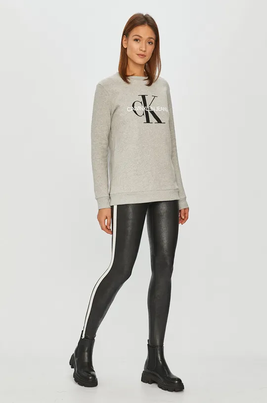 Calvin Klein Jeans - Pamut melegítőfelső szürke