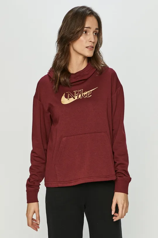 burgundské Nike Sportswear - Mikina Dámsky