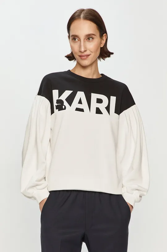 biały Karl Lagerfeld - Bluza 205W1814 Damski