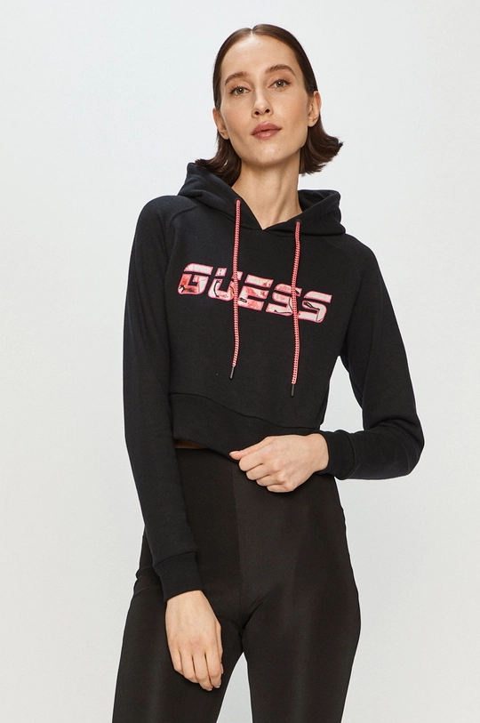 czarny Guess - Bluza Damski